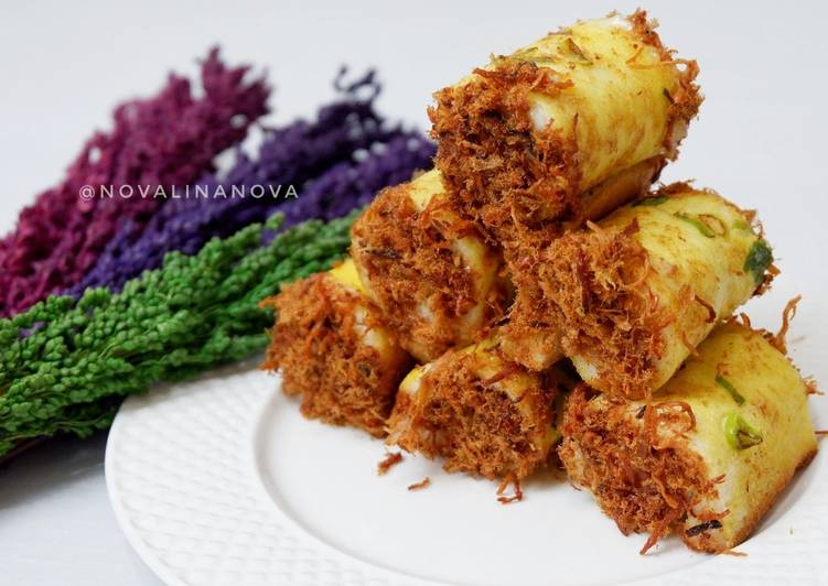 Roti Abon Gulung Tanpa Oven