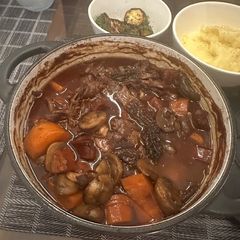 A picture of Ultimate Beef, Chorizo and Mushroom Stew - WOW.