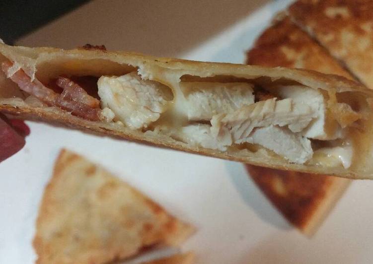 Simple Way to Make Super Quick Homemade Rotisserie quesadilla