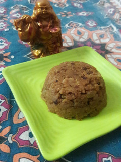 A picture of Daliya(brokenwheat)Halwa.