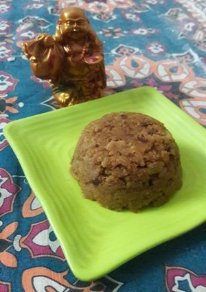A picture of Daliya(brokenwheat)Halwa.