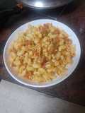 Pasta con ragú de hamburguesa