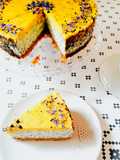 Pieguskowy sernik z lemon curd