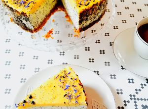 Zdjęcie przepisu Pieguskowy sernik z lemon curd.