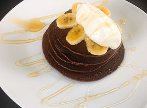 Foto principal de Tortitas de platano y chocolate nesquik