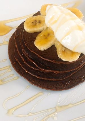 Foto principal de Tortitas de platano y chocolate nesquik
