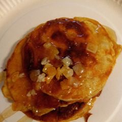 A picture of Orange 🍊 & Lemon 🍋 Pancakes.