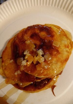 A picture of Orange 🍊 & Lemon 🍋 Pancakes.