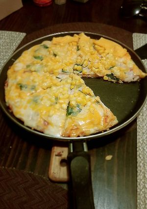 Una foto de Pizza de coliflor