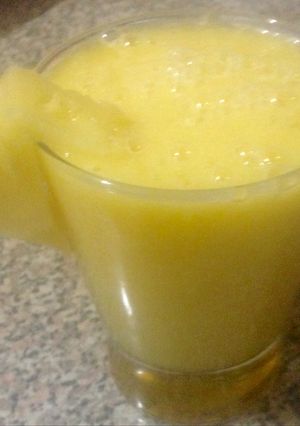 صورة لوصفة عصير الأناناس مع المانجو 😋😋😋😋