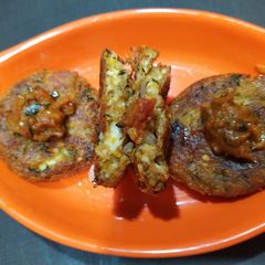 Corn cheese tikki A picture of Corn cheese tikki.