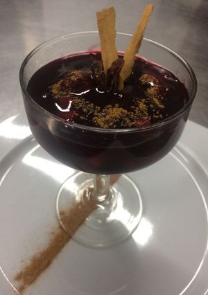 Una foto de Mazamorra morada