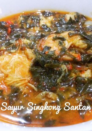 Foto resep Sayur Singkong Santan