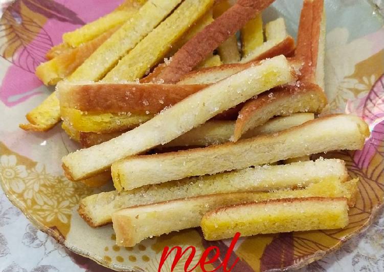 Resep Stik Roti Kering / Stik Bagelen 3 Bahan aja no ribet yang Enak