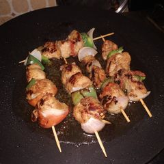 A picture of Chicken shashlik stick.
