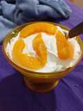 Postre de Vainillas, crema y duraznos