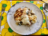 Papas al horno con huevos