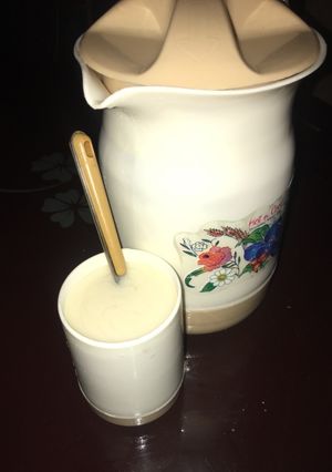 A picture of Soy milk🍶.