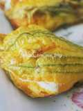 FIORI DI ZUCCA RIPIENI, AL FORNO😋