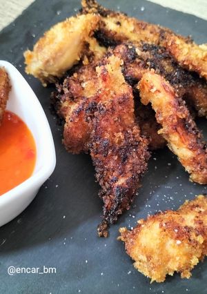 Una foto de Pollo frito a la miel y soja