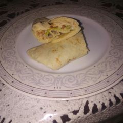 A picture of Chicken Tikka Shawarma.