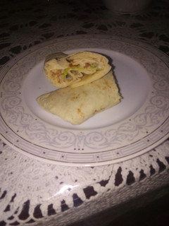 A picture of Chicken Tikka Shawarma.