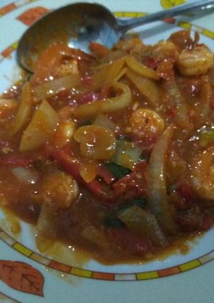 Foto resep Udang Saus Padang