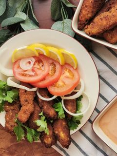 صورة لوصفة اصابع الدجاج