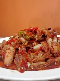 Foto resep Cumi Asin Mercon