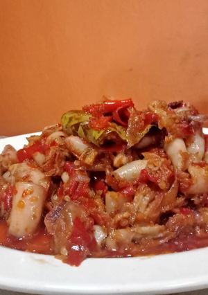Foto resep Cumi Asin Mercon