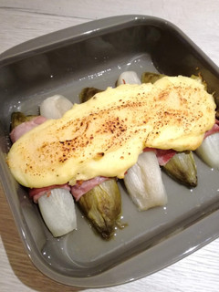 Una foto de Unas endibias gratinadas
