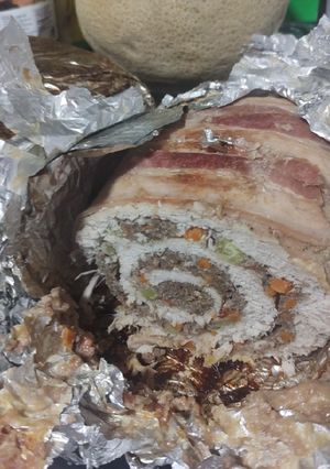Una foto de Lomo de cerdo relleno
