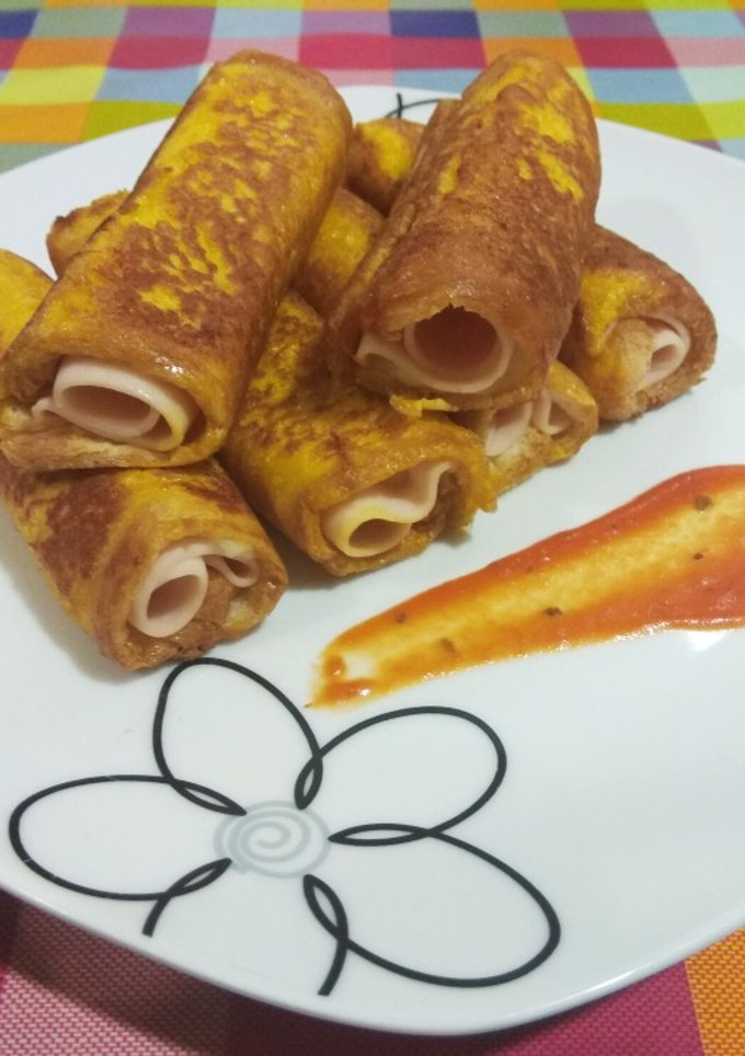 Una foto de Rollitos york-queso