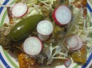A picture of cheese chicken filling