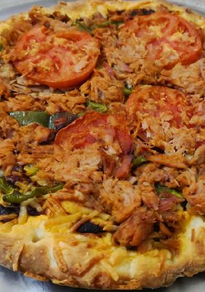 صورة لوصفة بيتزا بالتونة 🍕🍽
