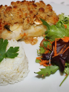 Foto de Lombos de bacalhau com broa