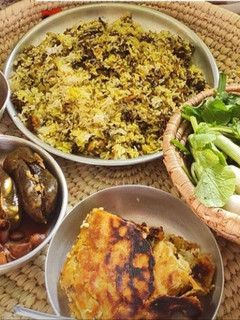 عکسی از دستور پلو میگو