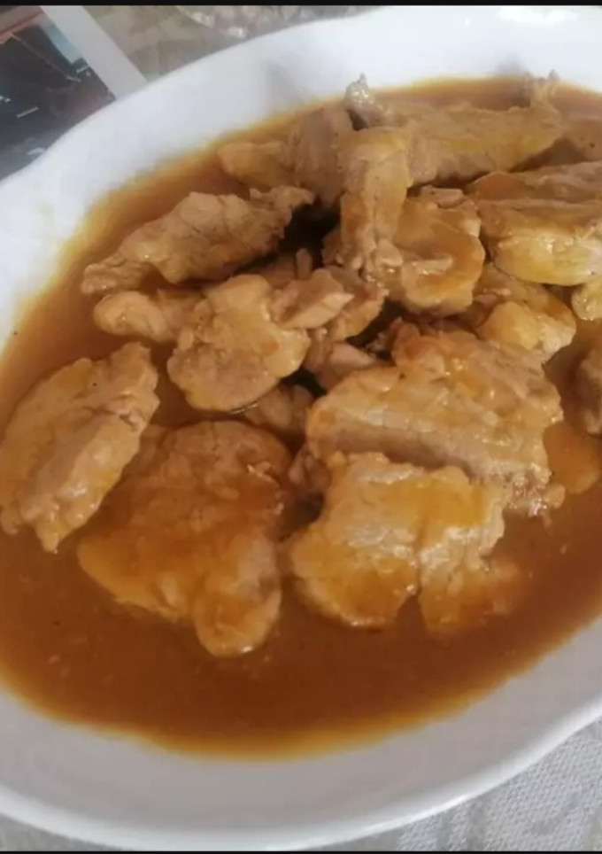 Una foto de Solomillo en salsa de carne (TM6)