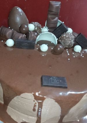 Una foto de Rico pastel de chocolate