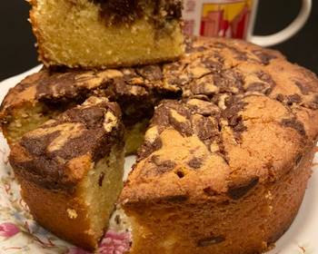 Ready to Serve Indo Marble Cake with Coconut Flour Very Delicious