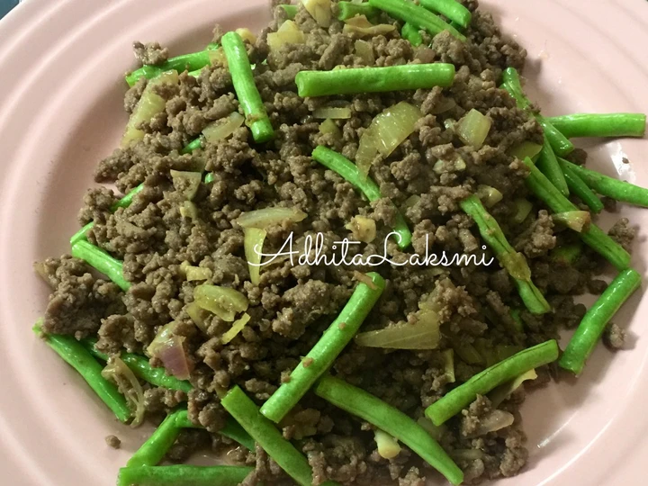 Cara Simple Membikin Resep  Super simple Tumis Buncis Daging Cincang yang Bisa Manjain Lidah, Sempurna
