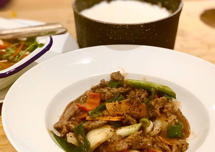 Beef & Oyster sauce with black pepper