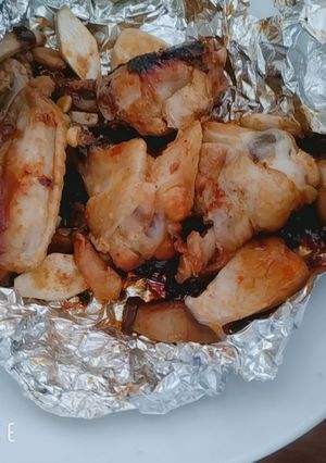 Hình của món Gà sốt Takoyaki.