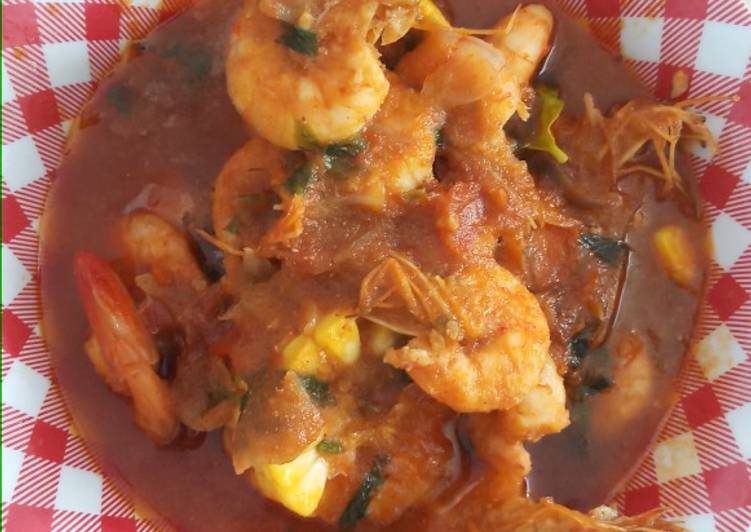 Resep Udang pedas asam manis #tantanganakhirtahun #masakditahunbaru Anti Gagal