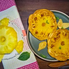 A picture of Pineapple Pancakes 🥞🍍.