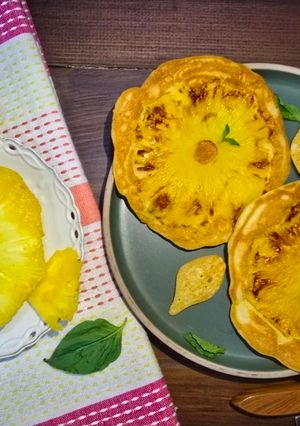 A picture of Pineapple Pancakes 🥞🍍.