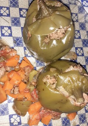 Una foto de Pimientos rellenos
