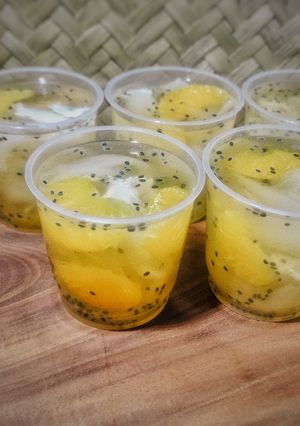 Foto resep Puding Jeruk Jelly Kelapa
