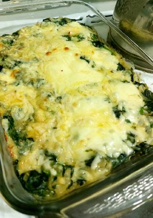 Una foto de Gratinado de espinacas