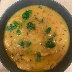 A picture of Dal Dhokli / Dal Tikki.